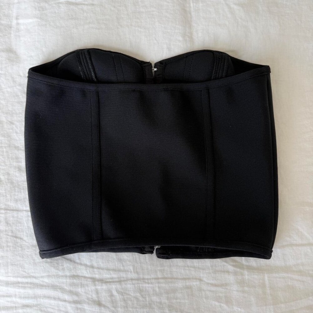Hello Molly Exposure Bandage Strapless Corset Top Black - Picture 5 of 8